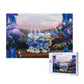 Tiny Blue Creatures Wooden Jigsaw Puzzle