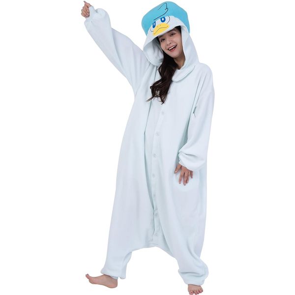 White Duckling Water Species Cartoon Costume Onesie