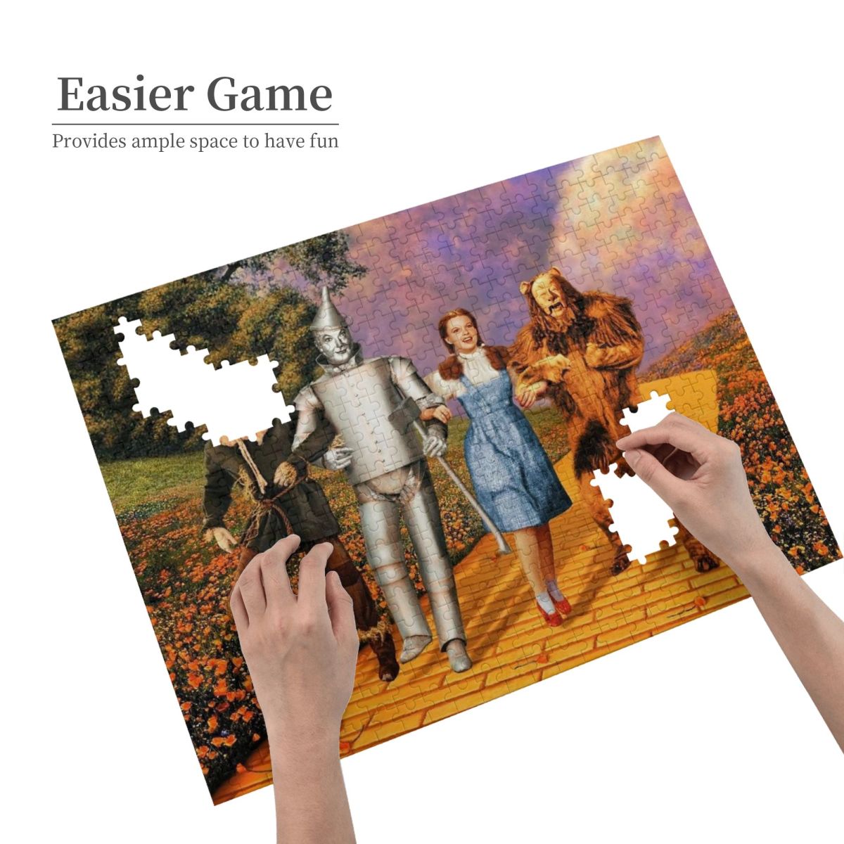 Young Kansas Girl Wooden Jigsaw Puzzle