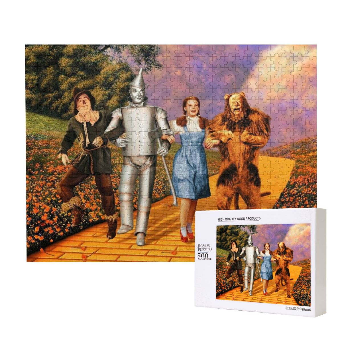 Young Kansas Girl Wooden Jigsaw Puzzle