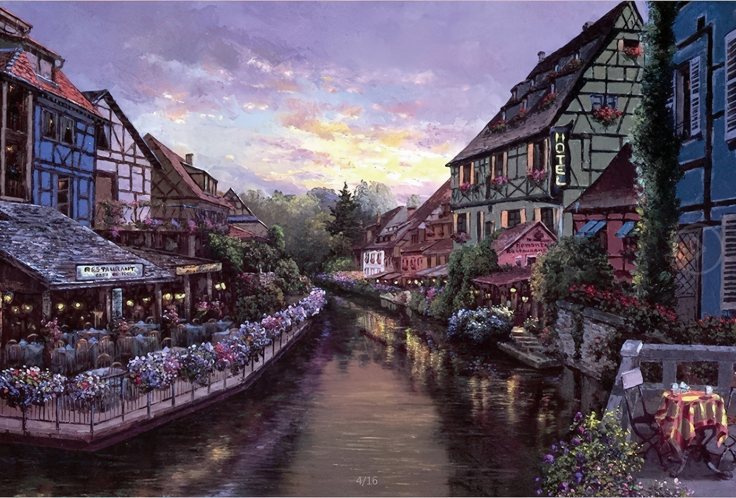 Nordic Lavender Town 1000 Pieces Jigsaw Puzzles