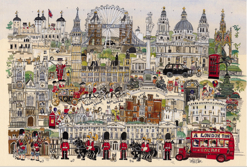 Tourist Scenic Spots London City 1000 Pieces Jigsaw Puzzles