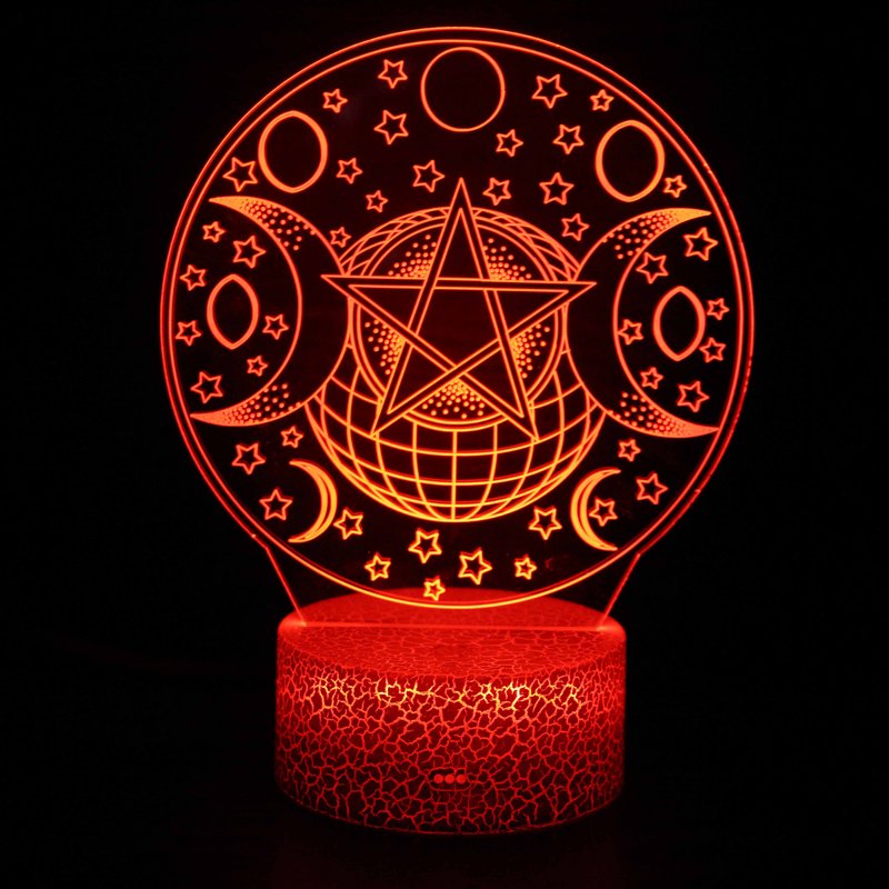 Stars Moon Constellation Zodiac 3D Night LIght Lamp