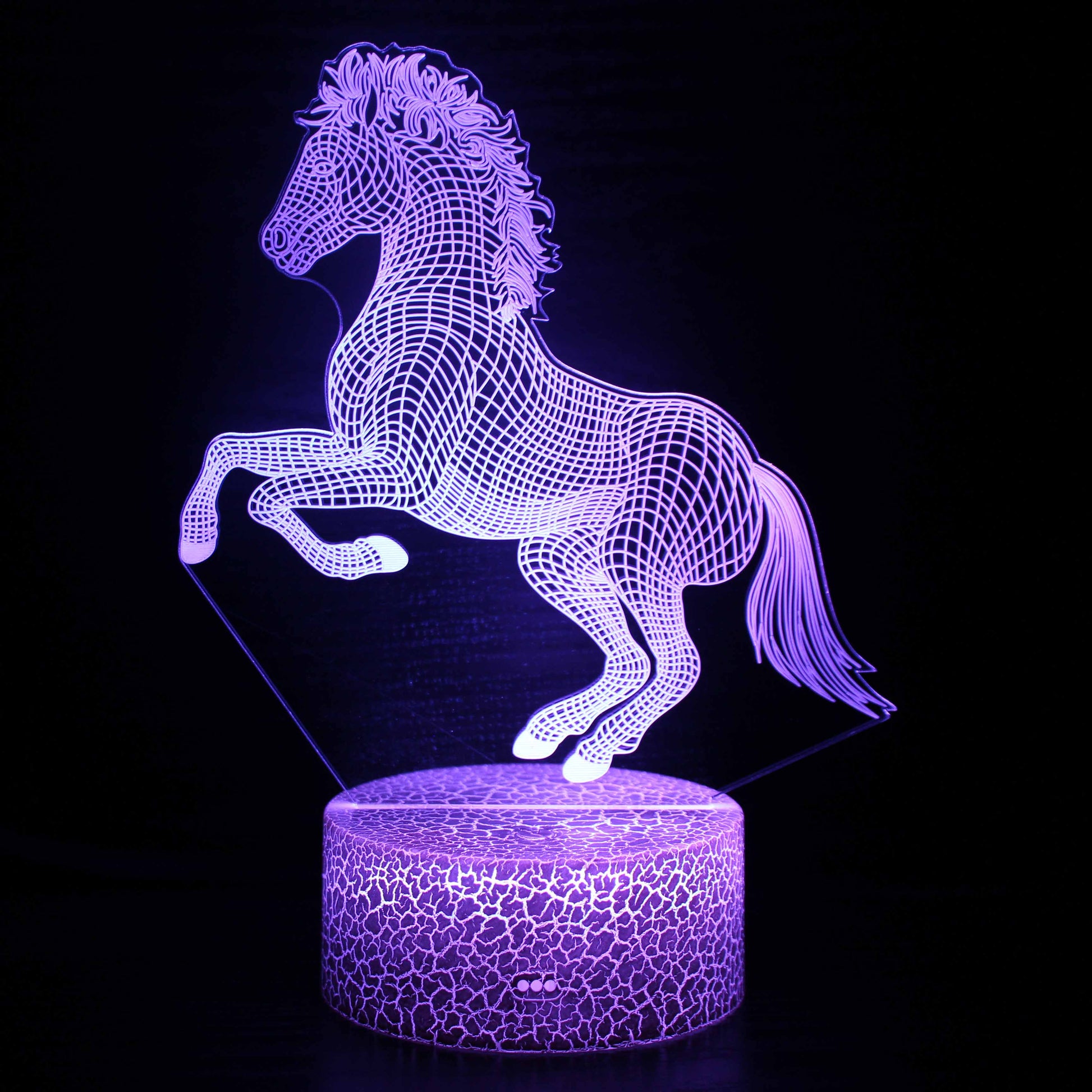 Beautiful Running Horse 3D Night Light
