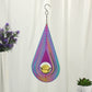 Colorful Dazzling Teardrop Shaped Hanging Reflective Wind Spinner