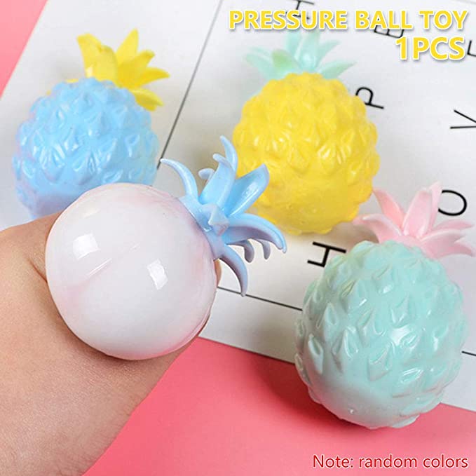Lot 6 de Balles Anti-Stress pour Enfant et Adulte,Boule Anti Stress Balle  Sensorielle Boules à Presser,Colorées Balle Antistress