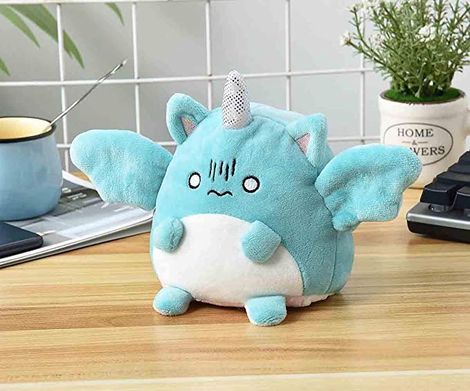Angel Cat Stuffed Animal Emotion Mood Changing Happy Angry Mad Reversible Plushies