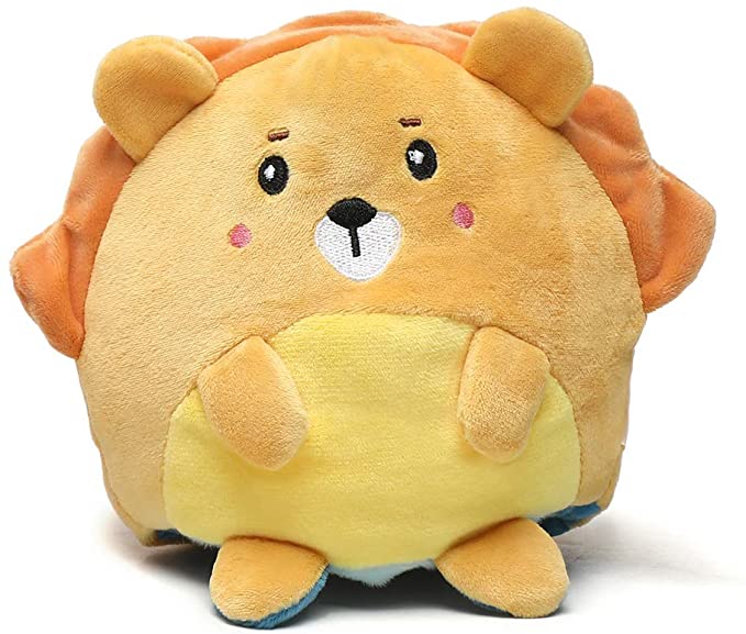 Mini Lion Stuffed Animal Emotion Mood Changing Happy Angry Mad Reversible Plushies
