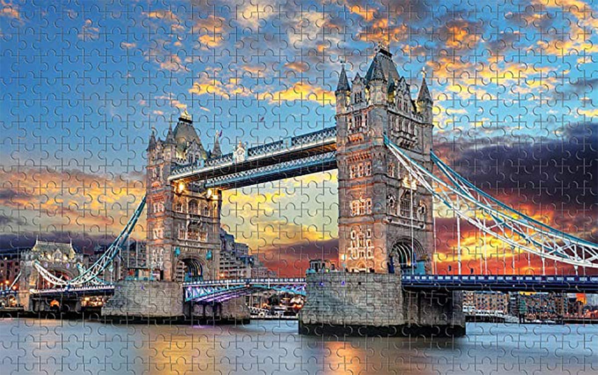 London Bridge Jigsaw Puzzle, 1000 Pieces for Adults, Kids