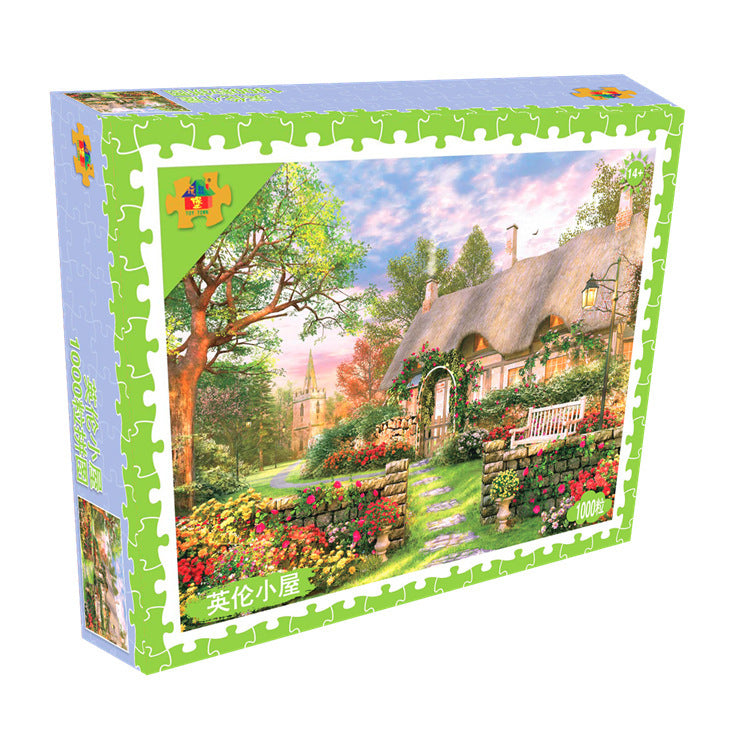 Paysage de campagne européenne 1000 pièces Jigsaw Puzzle Artwork Gift Toys  pour adultes – ApesBox