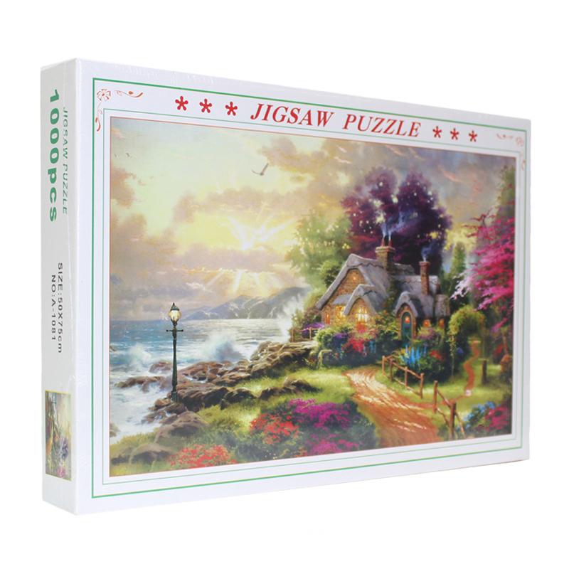 Fairy Story Cartoon Cabin Country House 1000 Pieces Jigsaw Puzzles