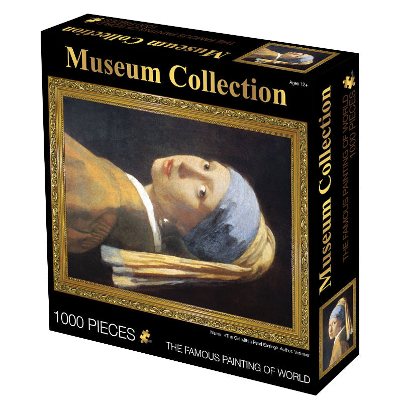 Famous Painting Girl with a Pearl Earring 1000 Pieces Jigsaw Puzzles