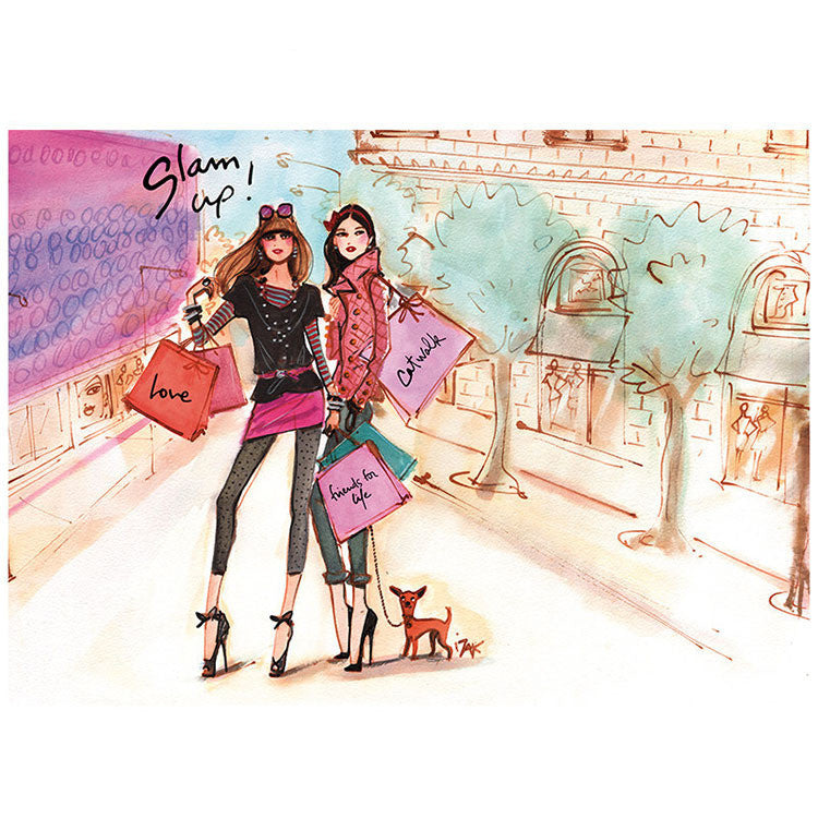 Fashion Girls Shopping Day Slam Up 1000 Pieces Jigsaw Puzzles