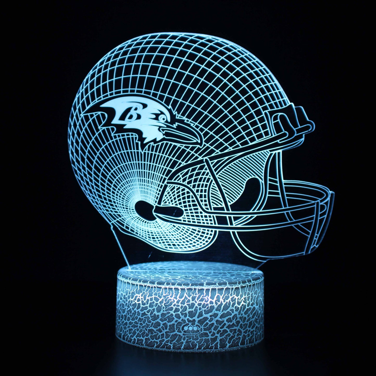 Baltimore Ravens NFL Football Helmet 3D Night Light