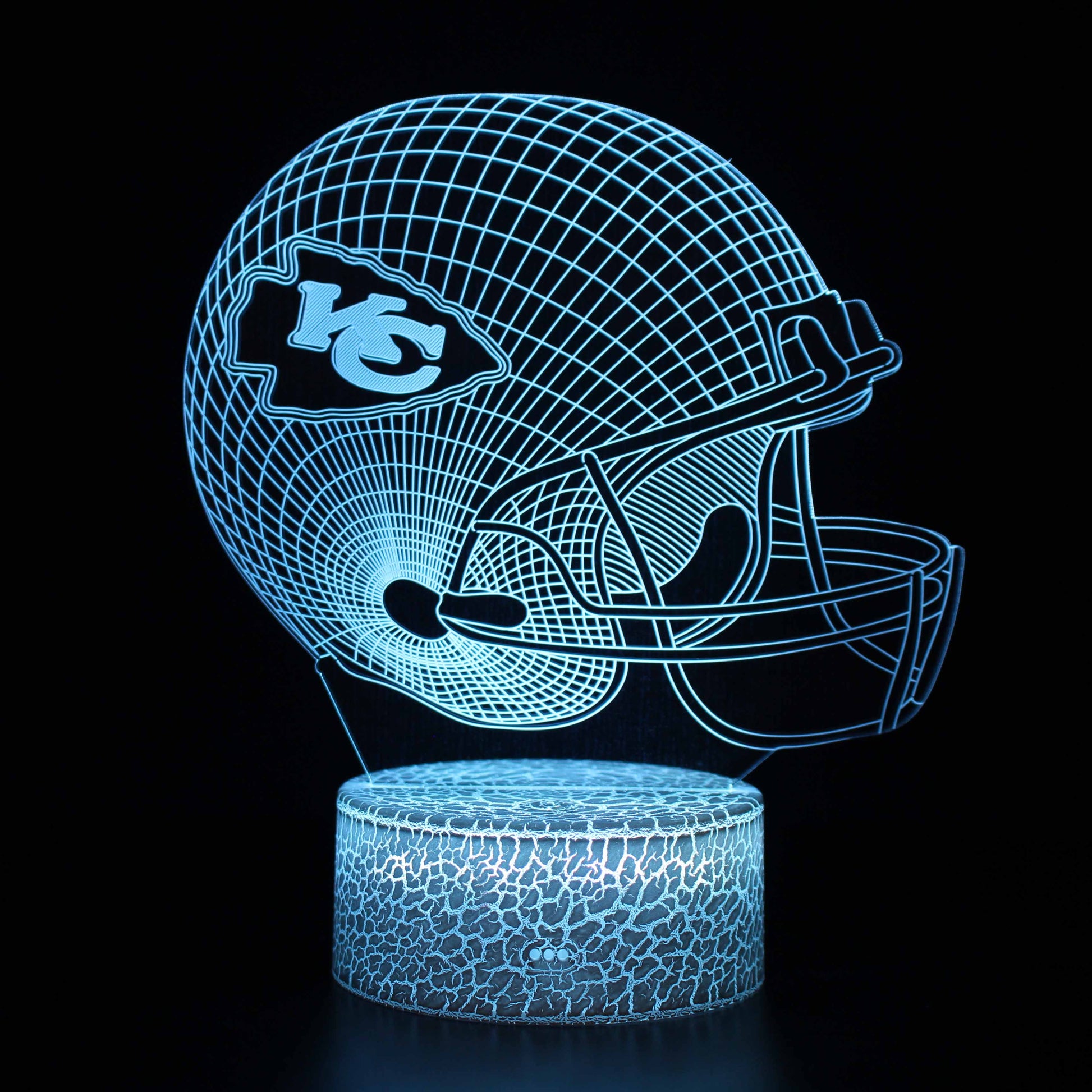 Kansas City Chiefs NFL Football Helmet 3D Night Light