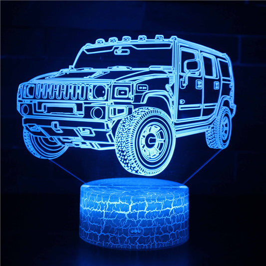 Cool Jeep Car Vehicle 3D Night Light