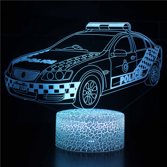 Police Car 3D Night Light