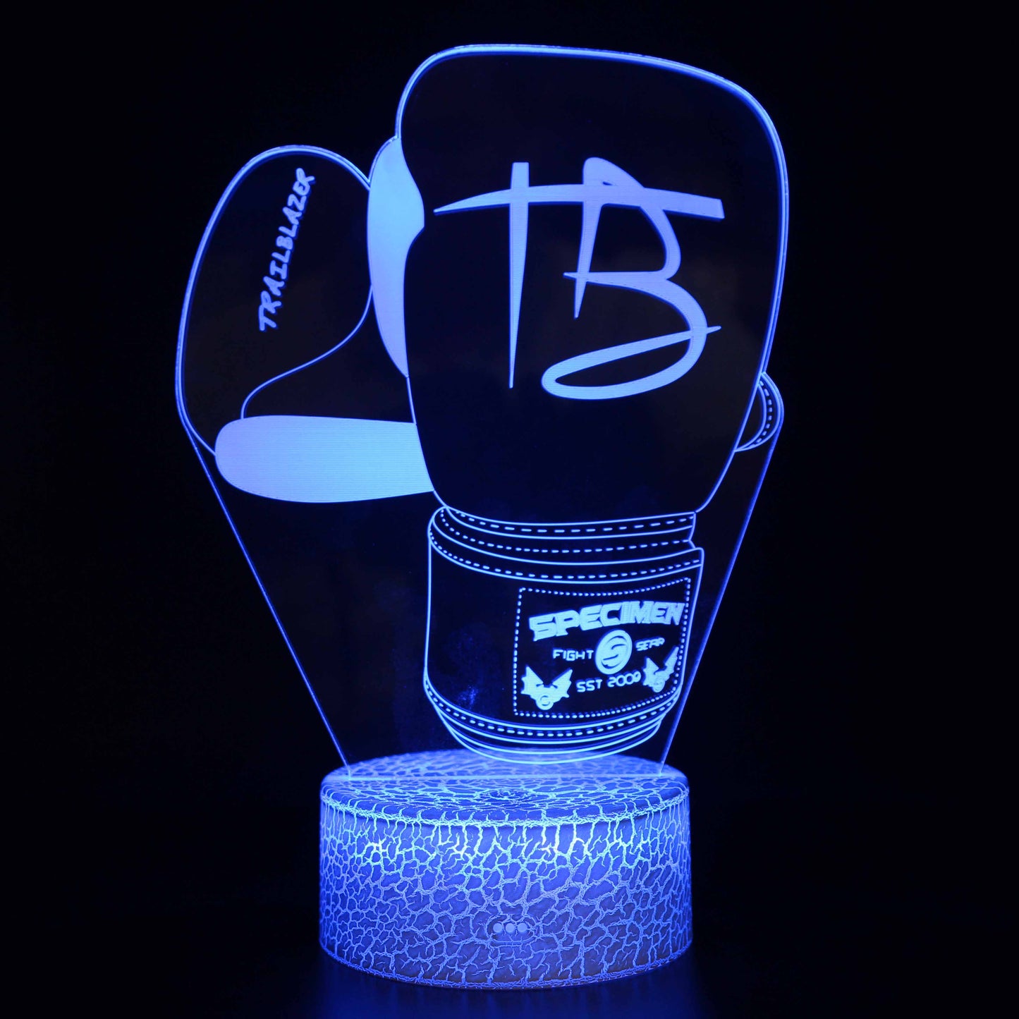 Specimen Boxing Gloves Trail Blazers 3D Night Light