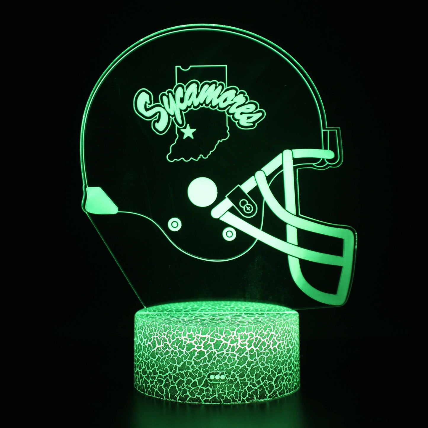 Indiana State Sycamores Football Heltmet 3D Night Light