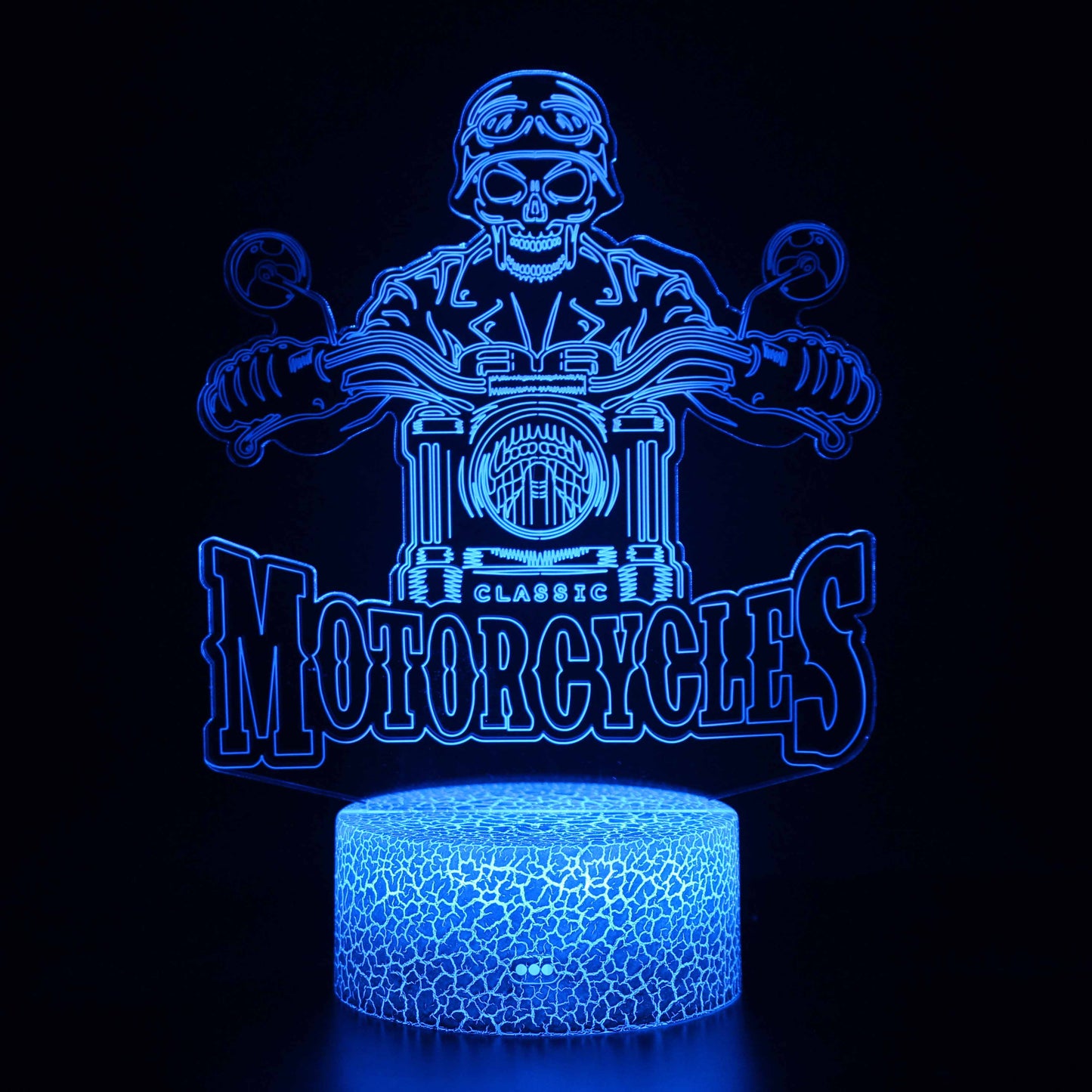 Cool Motor Cycles Skull Rider 3D Night Light