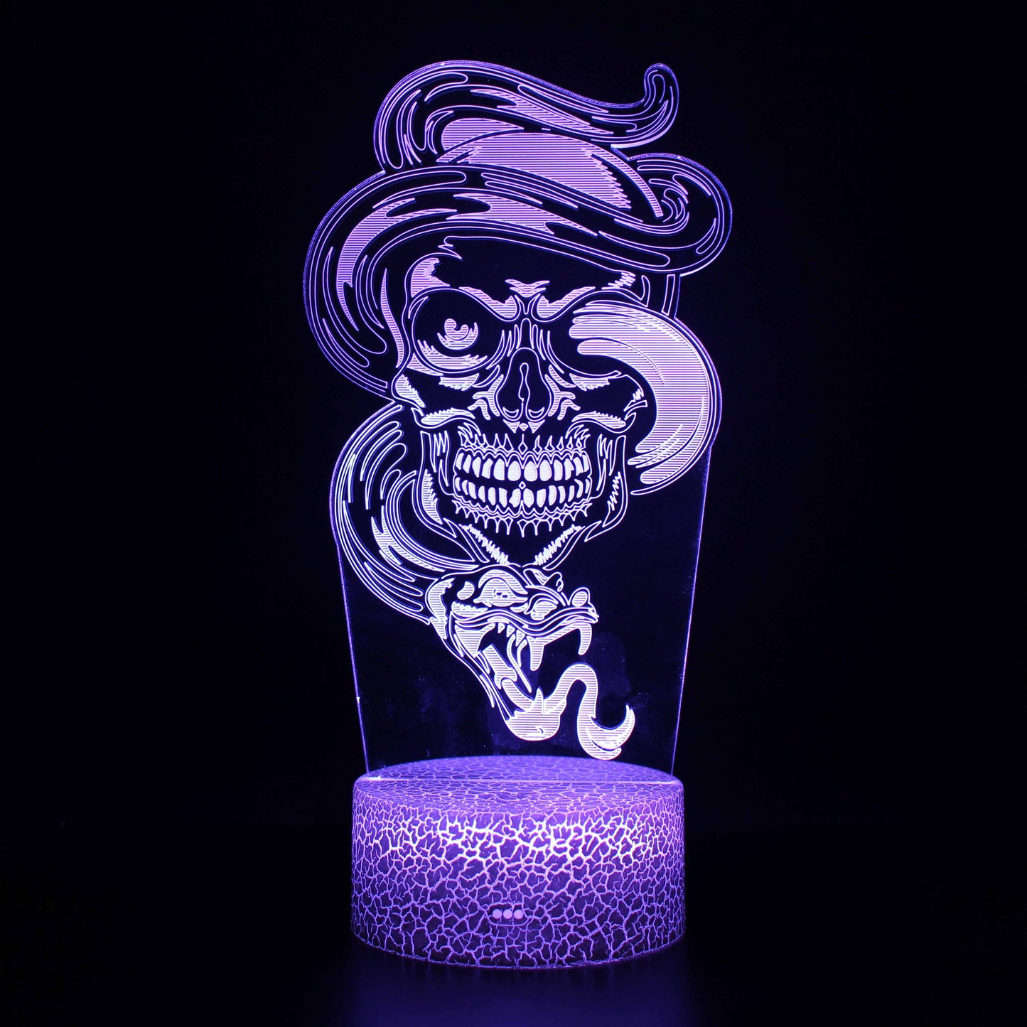 Effrayant Pirate Fantôme 3D LED Veilleuse Halloween Décoration pour Chambre Et Cadeau Pour Enfants