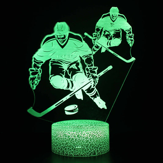 Cool Gifts for Sports Hockey Fan And Hockey Players 3D Lamp Night Lights