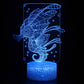 Cartoon Seahorse Illusion Lamp Sea Creatures Night Light
