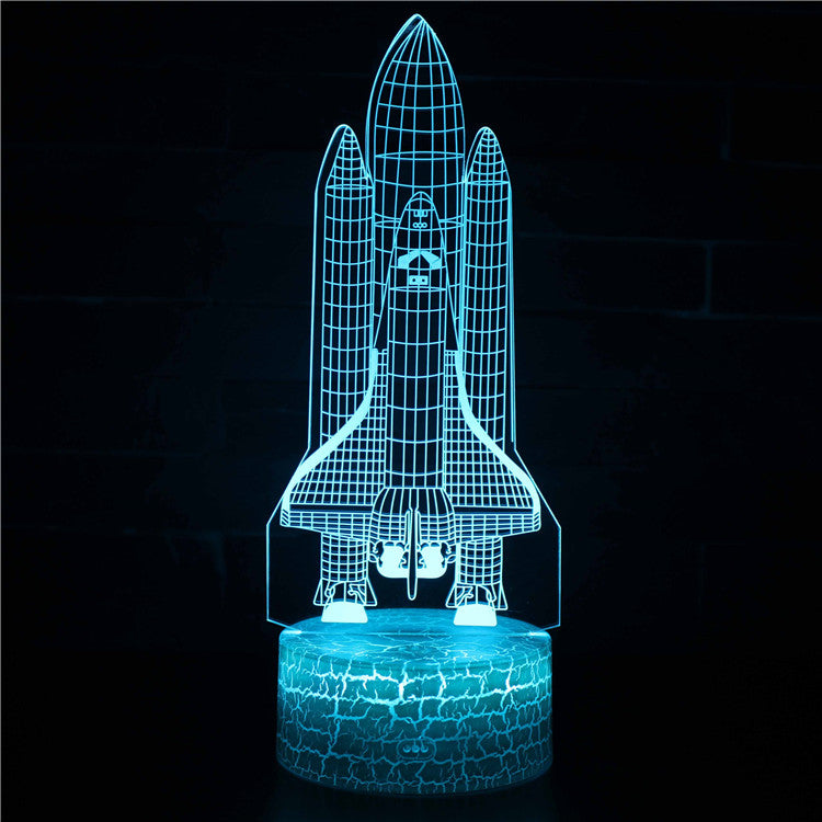 Spaceport Rocket 3D Night Light