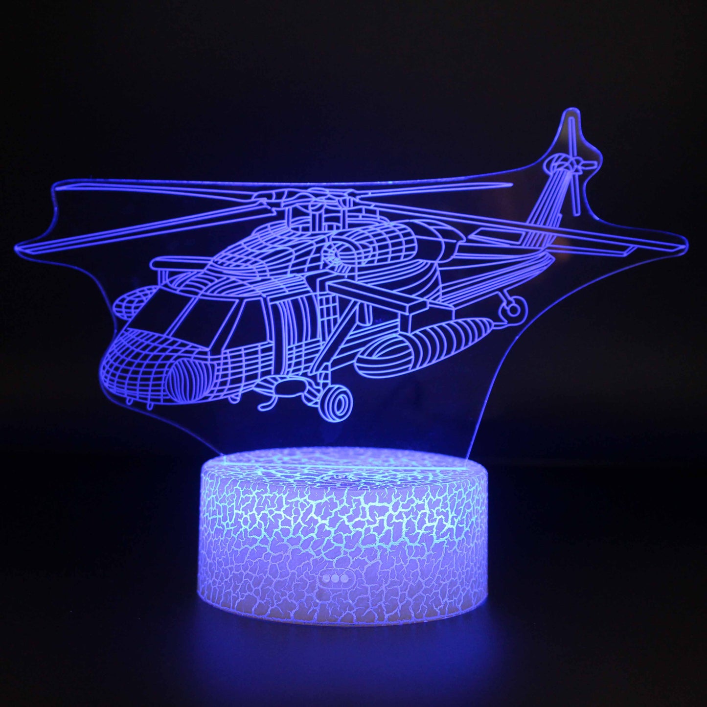 Helicopter Model 3D Night Light