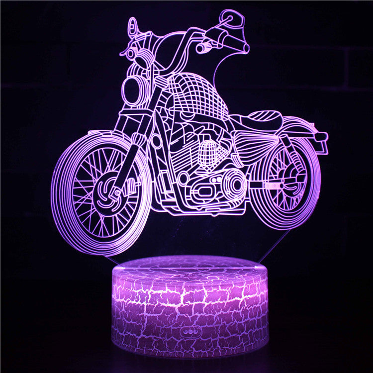 Motorcycle Model 3D Night Light