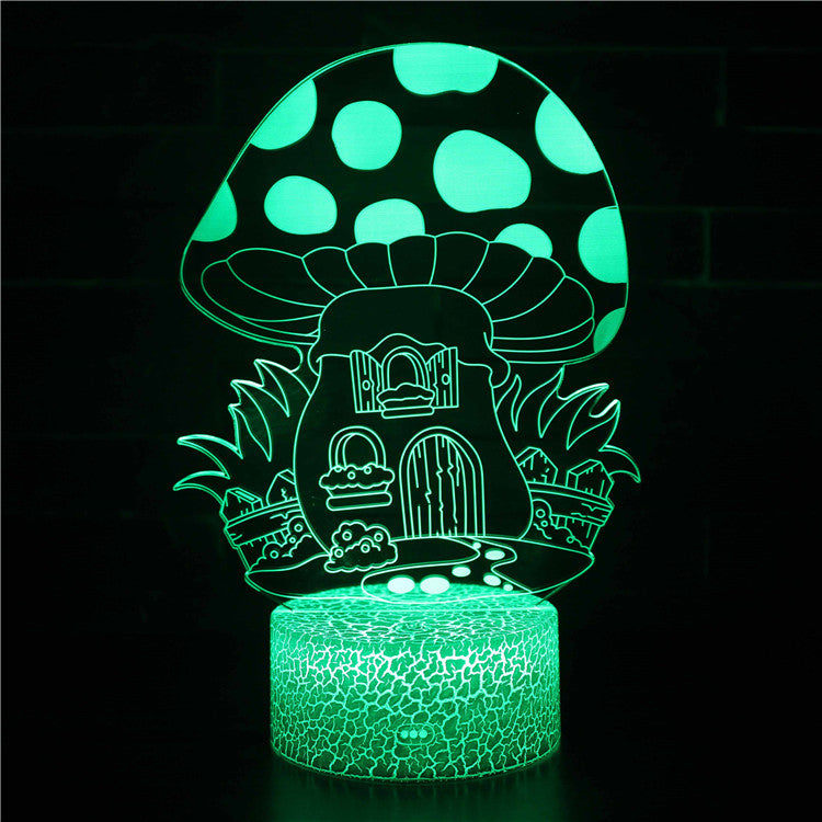 Fantasy House Mushroom World 3D Night Light