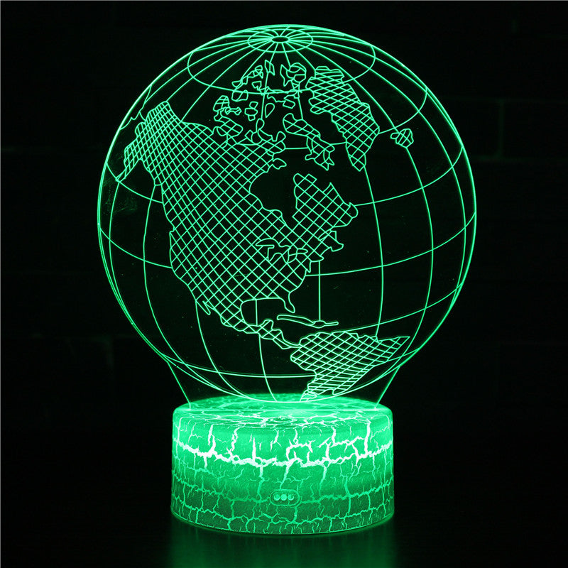 The Earth Planet Land 3D Night Light