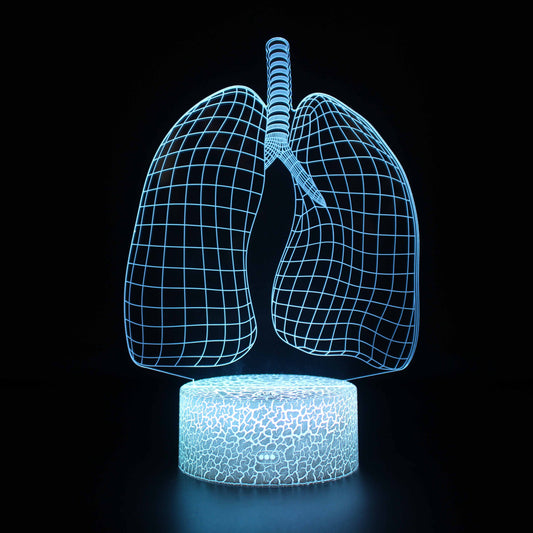 Lung 3D Illusion Look Night Light