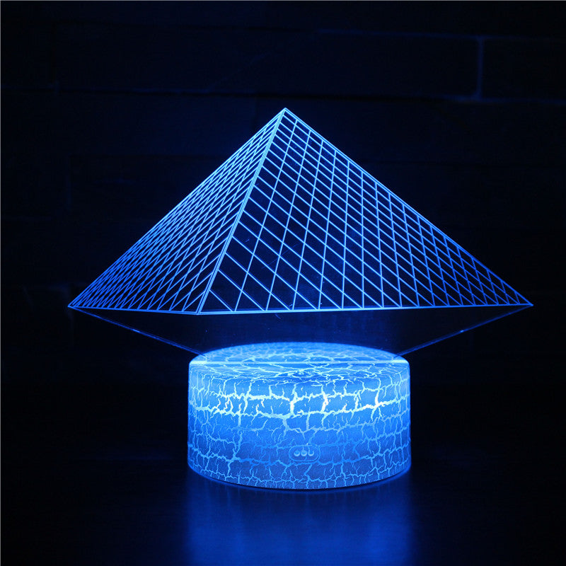 Pyramid Building 3D Night Light
