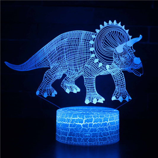 Triceratops Dinosaur 3D Night Light