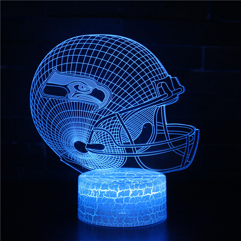 NFL Football Seattle Seahawks Helmet 3D Night Light