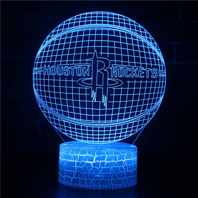 Houston Rockets NBA Basketball Team 3D Night Light