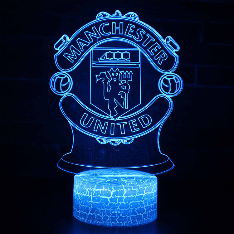 Manchester United Soccer Football Team 3D Night Light