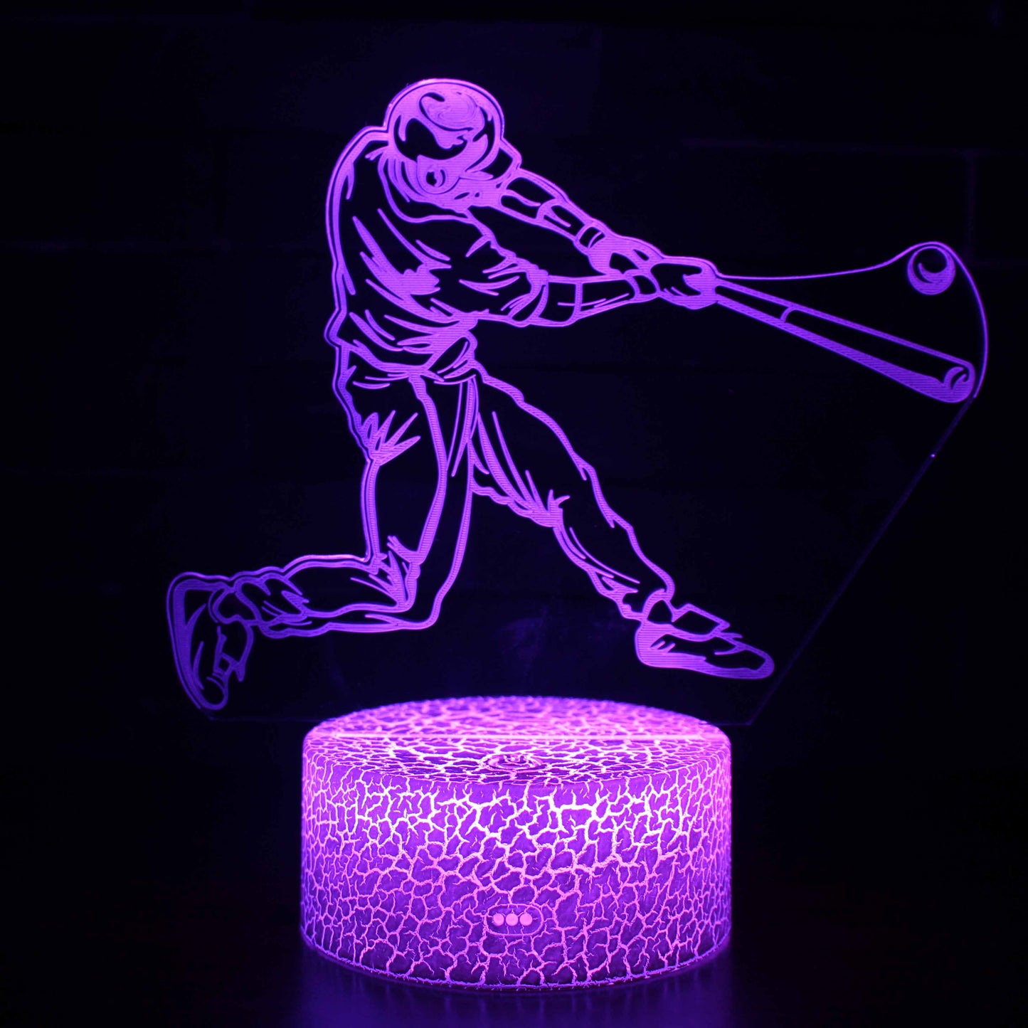 Baseball Playing 3D Night Light