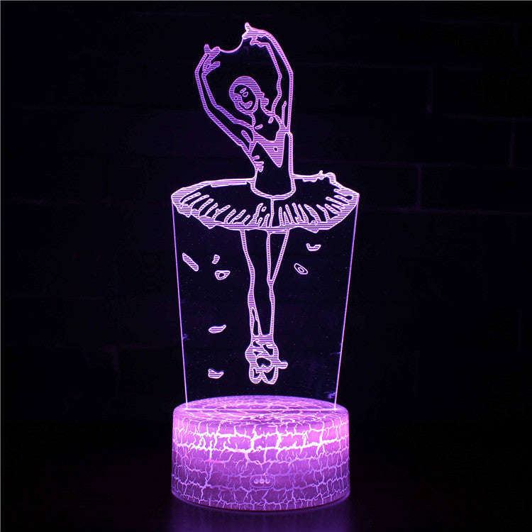 Ballet Dance Girl 3D Night Light