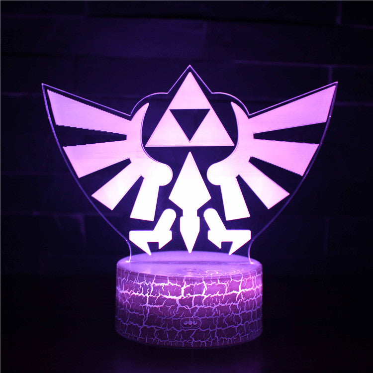 The Legend of Zelda Symbol Logo 3D Night Light