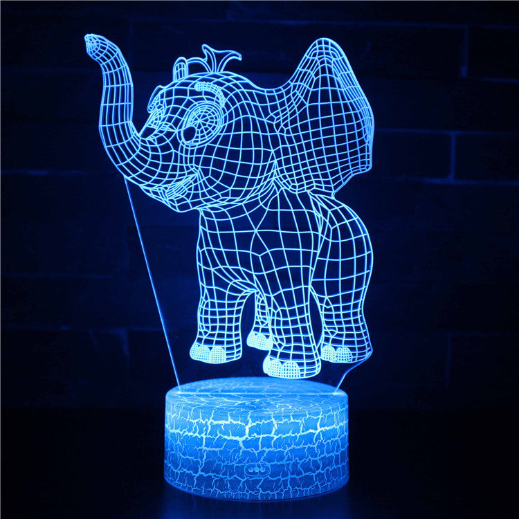 Little Happy Elephant 3D Night Light