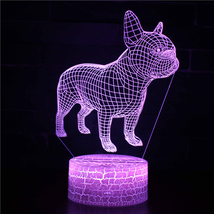 Pitbull Terrier Bully Dog 3D Night Light