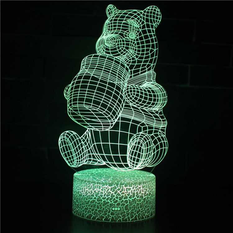 Winne the Pooh Bear Honey 3D Night Light