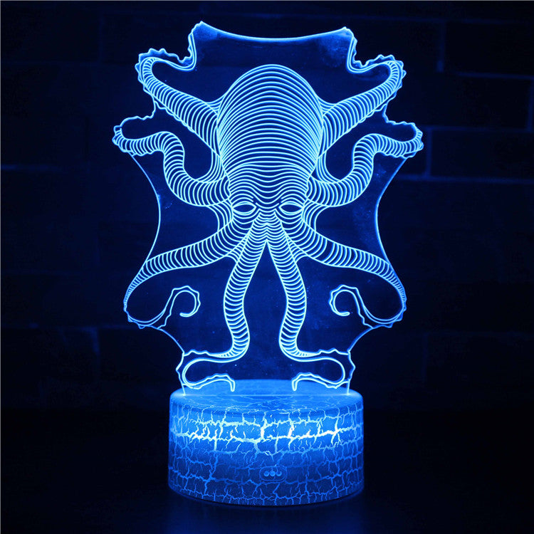 Kraken Octopus 3D Night Light