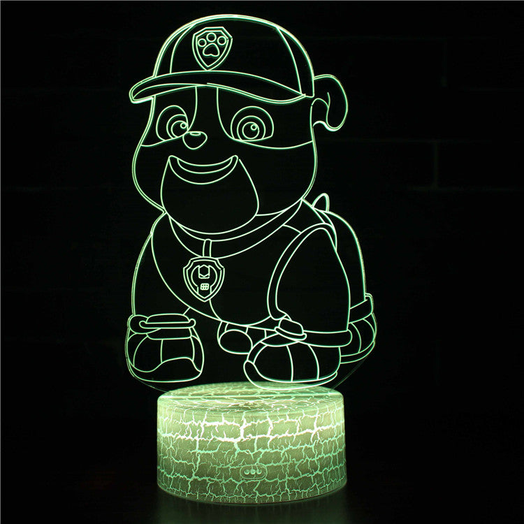 Paw Patrol Rubble Bulldog 3D Night Light