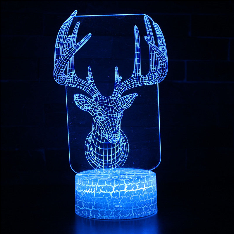 Hunt Season Deer Antlers 3D Night Light