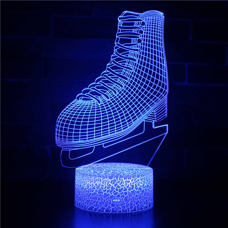 Roller Skates Shoes 3D Night Light