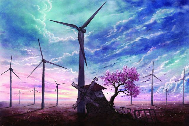 Netherland City Spring Scenic Windmill 1000 Pieces Jigsaw Puzzles