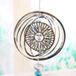 Tarot Sun And Moon Wind Spinner Hanging Spiral Reflective Garden Spinner